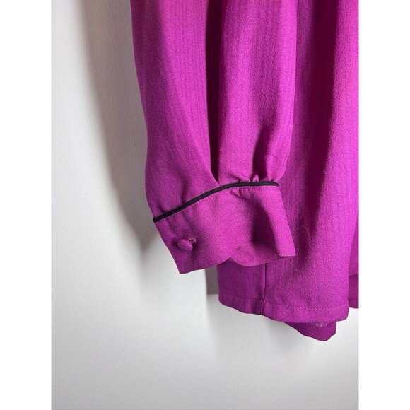 Vintage Jennings Women’s Blouse Pink Button Down 8 - Picture 7 of 10